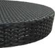 vidaXL Stolik ogrodowy, czarny, 75,5 x 106 cm, polirattan 2