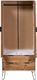 vidaXL Szafa New York Range, biel i jasne drewno, lite drewno sosnowe 4