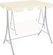 vidaXL Zadaszenie do huśtawki ogrodowej, kremowe, 226x186 cm, 270 g/m (312085) 1