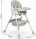 Ecotoys Krzesełko do karmienia 2w1 azure (997) 5