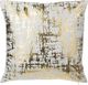 Beliani Zestaw 2 poduszek dekoracyjnych geometryczny wzór 45 x 45 cm złoty GARDENIA 2