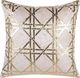Beliani Zestaw 2 poduszek dekoracyjnych geometryczny wzór 45 x 45 cm różowy CASSIA 2