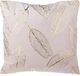 Beliani Zestaw 2 poduszek dekoracyjnych welurowych w liście 45 x 45 cm różowy FREESIA 3