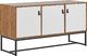 Beliani Komoda trzydrzwiowa jasne drewno z białym NUEVA 1