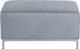 Beliani Narożnik z otomaną welurowy lewostronny szary OSLO 7
