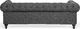 Beliani Sofa 3-osobowa szara CHESTERFIELD 4