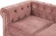 Beliani Sofa 3-osobowa welurowa różowa CHESTERFIELD 5