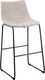 Beliani Zestaw 2 krzeseł barowych beżowy FRANKS 2