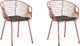 Beliani Zestaw 2 krzeseł do jadalni miedziany HOBACK 1