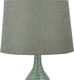 Lampa stołowa Beliani Lampka nocna ceramiczna zielona ATSAS 3