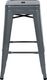 Beliani Zestaw 2 stołków barowych metalowych 60 cm szary CABRILLO 3
