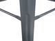 Beliani Zestaw 2 stołków barowych metalowych 60 cm szary CABRILLO 4