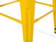 Beliani Zestaw 2 stołków barowych metalowych 60 cm żółty CABRILLO 2