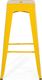Beliani Zestaw 2 stołków barowych metalowych 76 cm żółty CABRILLO 3