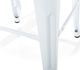 Beliani Zestaw 2 stołków barowych metalowych 60 cm biały CABRILLO 4