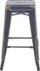 Beliani Zestaw 2 stołków barowych metalowych 60 cm czarno-złoty CABRILLO 3