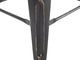 Beliani Zestaw 2 stołków barowych metalowych 60 cm czarno-złoty CABRILLO 4