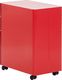 Beliani Szafka biurowa metalowa czerwona BOLSENA 6