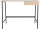 Biurko Intesi Stanford Czarne 100 cm x 50 cm 1