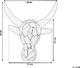 Beliani Figurka ścienna głowa byka jasne drewno BULL HEAD 3