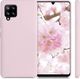 Hurtel Silicone Case elastyczne silikonowe etui pokrowiec Samsung Galaxy A42 5G różowy 3