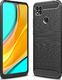 Hurtel Carbon Case elastyczne etui pokrowiec Oppo A15 czarny 1