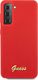 Guess Guess GUHCS21SLSLMGRE S21 G991 czerwony/red hardcase Silicone Script Metal Logo 3