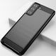 Hurtel Carbon Case elastyczne etui pokrowiec Samsung Galaxy S21 5G czarny 4