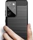 Hurtel Carbon Case elastyczne etui pokrowiec Samsung Galaxy S21 Ultra 5G czarny 4