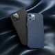 Baseus Baseus Magnetic Leather Case etui ze skóry ekologicznej z magnetycznym uchwytem iPhone 12 Pro Max niebieski (kompatybilny z MagSafe) 11