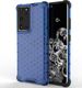 Hurtel Honeycomb etui pancerny pokrowiec z żelową ramką Samsung Galaxy S21 Ultra 5G niebieski 1