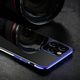 Hurtel Clear Color case żelowy pokrowiec etui z metaliczną ramką iPhone 12 Pro / iPhone 12 czarny 2