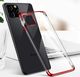 Hurtel Clear Color case żelowy pokrowiec etui z metaliczną ramką iPhone 12 Pro / iPhone 12 czarny 7