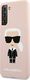 Karl Lagerfeld Karl Lagerfeld KLHCS21MSLFKPI S21+ G996 hardcase jasnoróżowy/pink Silicone Iconic 2