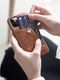 Nillkin Nillkin Aoge Leather Case elastyczne pancerne etui z prawdziwej skóry z kieszonką iPhone 12 mini czarny 10