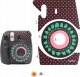 LoveInstant Skórka Skóra Naklejka Do Fujifilm Instax Mini 8 - Czarny 1