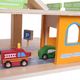 Ecotoys Drewniany garaż tor z windą + autka (342) 6