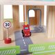 Ecotoys Drewniany garaż tor z windą + autka (342) 7