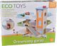 Ecotoys Drewniany garaż tor z windą + autka (342) 8