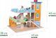 Ecotoys Drewniany garaż tor z windą + autka (342) 9