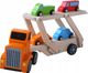 Ecotoys Drewniana ciężarówka tir + 4 auta (990) 1