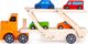 Ecotoys Drewniana ciężarówka tir + 4 auta (990) 3
