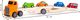 Ecotoys Drewniana ciężarówka tir + 4 auta (990) 7