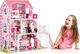 Ecotoys Drewniany domek dla lalek z windą xxl zjeżdżalnia (1358) 1