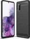 Hurtel Carbon Case elastyczne etui pokrowiec Oppo A92 / A72 / A52 czarny 1