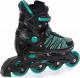 Rolki RAVEN rekreacyjne regulowane zielone czarne r. 33 34 35 36 2