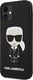 Karl Lagerfeld Karl Lagerfeld KLHCP12SSLFKBK iPhone 12 mini 5,4" hardcase czarny/black Silicone Iconic 2