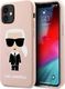Karl Lagerfeld Karl Lagerfeld KLHCP12SSLFKPI iPhone 12 mini 5,4" hardcase jasnoróżowy/light pink Silicone Iconic 1