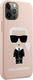 Karl Lagerfeld Karl Lagerfeld KLHCP12LSLFKPI iPhone 12 Pro Max 6,7" hardcase jasnoróżowy/light pink Silicone Iconic 4