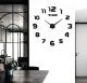 Zegar ścienny DIY NEPRI 65 - 130 cm - czarny 3D 1